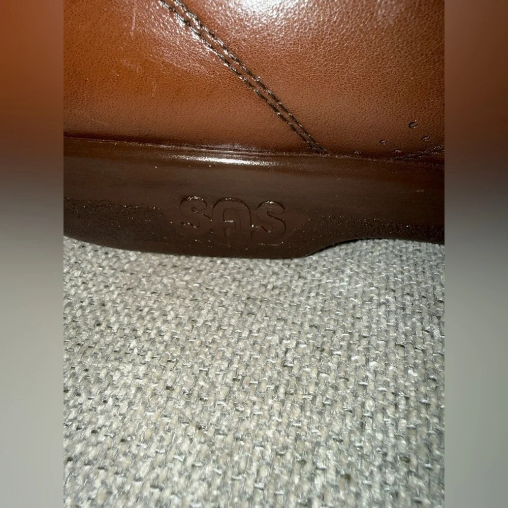 SAS Men's Brown Leather Oxfords